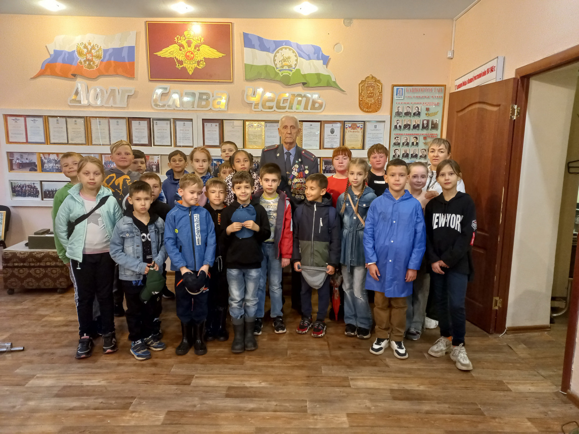 Школьники посетили музей полиции